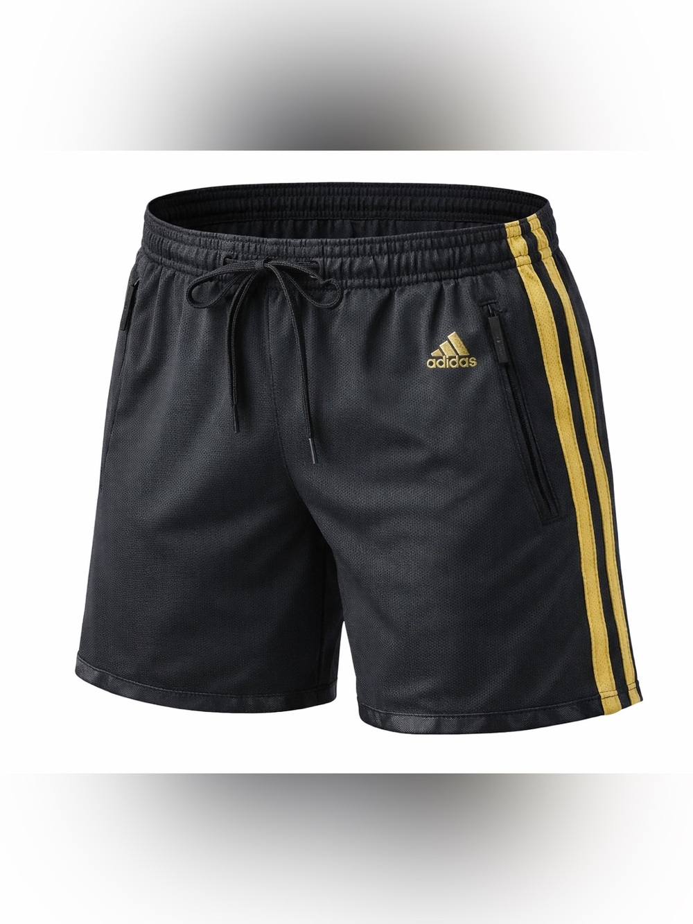 Adidas Black/yellow Athletic Shorts